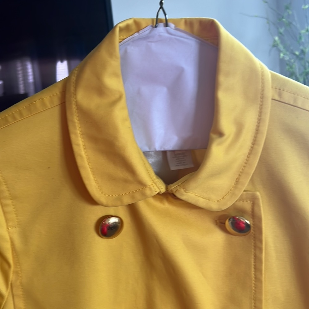 J Crew Yellow Button Front Jacket - image 4